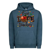 Pigment Midnight Navy one dope teacher Urban Hoodie - texasbilliewilder
