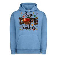 Pigment Pebble Blue one dope teacher Urban Hoodie - texasbilliewilder