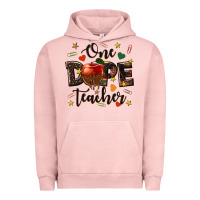 Pigment Salmon one dope teacher Urban Hoodie - texasbilliewilder