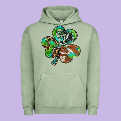 Western Shamrock Urban Hoodie Designed By Ranaportraitstore