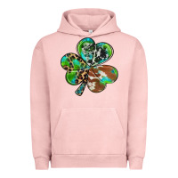 Pigment Salmon western shamrock Urban Hoodie - RanaPortraitStore