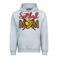 Heather Grey softball mom Urban Hoodie - Zillion Design Studio