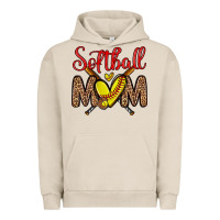 Pigment French Oak softball mom Urban Hoodie - Zillion Design Studio