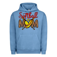 Pigment Pebble Blue softball mom Urban Hoodie - Zillion Design Studio