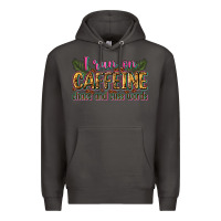 Smoke i run on caffeine chaos and cuss words Premium Hoodie - Zillion Design Studio