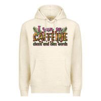Tofu i run on caffeine chaos and cuss words Premium Hoodie - Zillion Design Studio