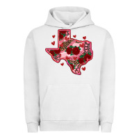 Pigment Lunar Rock valentine' s day texas map with roses Urban Hoodie - RanaPortraitStore