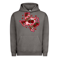 Pigment Tornado valentine' s day texas map with roses Urban Hoodie - RanaPortraitStore