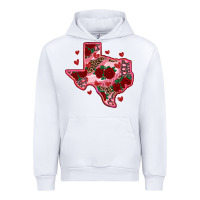 White valentine' s day texas map with roses Urban Hoodie - RanaPortraitStore