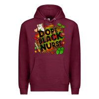 Burgundy dope black nurse Premium Hoodie - Zillion Design Studio