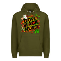 Army Green dope black nurse Premium Hoodie - Zillion Design Studio