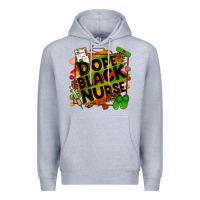 Heather Grey dope black nurse Premium Hoodie - Zillion Design Studio