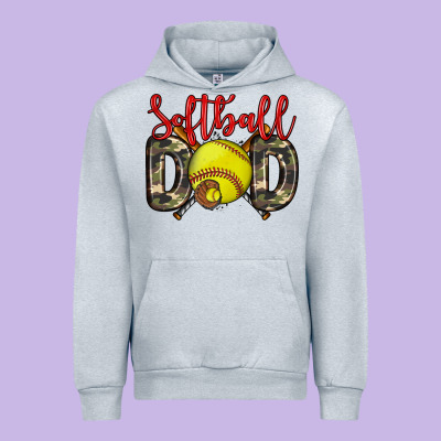 Softball Dad Urban Hoodie Designed By Zillion Design Studio