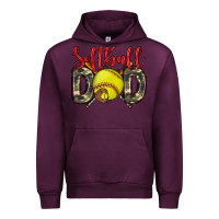 Mauve Wine softball dad Urban Hoodie - Zillion Design Studio