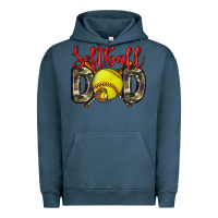 Pigment Midnight Navy softball dad Urban Hoodie - Zillion Design Studio