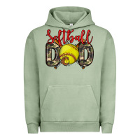 Pigment Oil Green softball dad Urban Hoodie - Zillion Design Studio