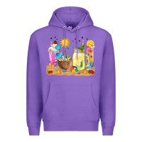 Purple summer drinks coffee cups Premium Hoodie - texasbilliewilder