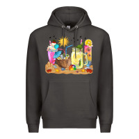 Smoke summer drinks coffee cups Premium Hoodie - texasbilliewilder