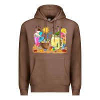 Chestnut summer drinks coffee cups Premium Hoodie - texasbilliewilder
