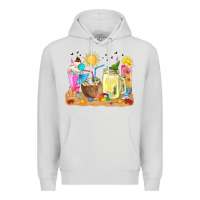 Dove Grey summer drinks coffee cups Premium Hoodie - texasbilliewilder