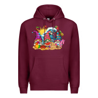 Burgundy summer gnome tbw Premium Hoodie - texasbilliewilder