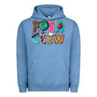 Pigment Pebble Blue para crew Urban Hoodie - texasbilliewilder