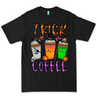 Black trick or coffee Premium Tee - CowhideDigitalArt