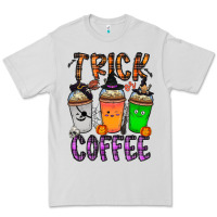 Dove Grey trick or coffee Premium Tee - CowhideDigitalArt