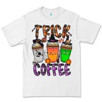 White trick or coffee Premium Tee - CowhideDigitalArt