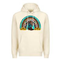 Sandshell western cowboy boots sunflowers rainbow Premium Hoodie - RanaPortraitStore