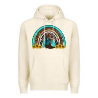 Western Cowboy Boots Sunflowers Rainbow Premium Hoodie | Teevron