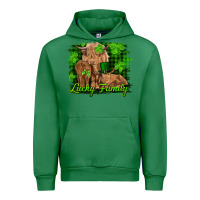 Emerald st patrick's day lucky cow family Urban Hoodie - RanaPortraitStore