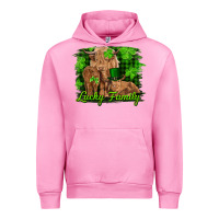 Fuchsia Pink st patrick's day lucky cow family Urban Hoodie - RanaPortraitStore
