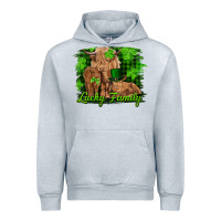Heather Grey st patrick's day lucky cow family Urban Hoodie - RanaPortraitStore