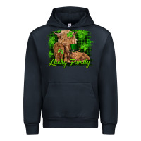 Navy st patrick's day lucky cow family Urban Hoodie - RanaPortraitStore
