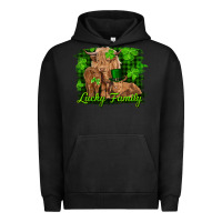 Pigment Black st patrick's day lucky cow family Urban Hoodie - RanaPortraitStore