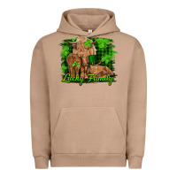 St Patrick's Day Lucky Cow Family Urban Hoodie | Teevron