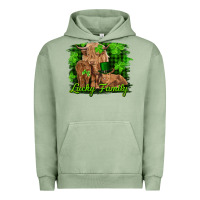 Pigment Oil Green st patrick's day lucky cow family Urban Hoodie - RanaPortraitStore