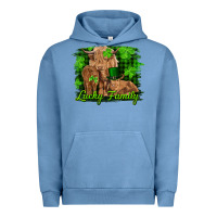 Pigment Pebble Blue st patrick's day lucky cow family Urban Hoodie - RanaPortraitStore