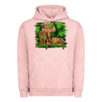 Pigment Salmon st patrick's day lucky cow family Urban Hoodie - RanaPortraitStore