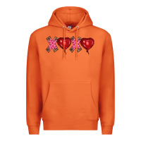 Carrot valentine's day xoxo heart balloon Premium Hoodie - RanaPortraitStore