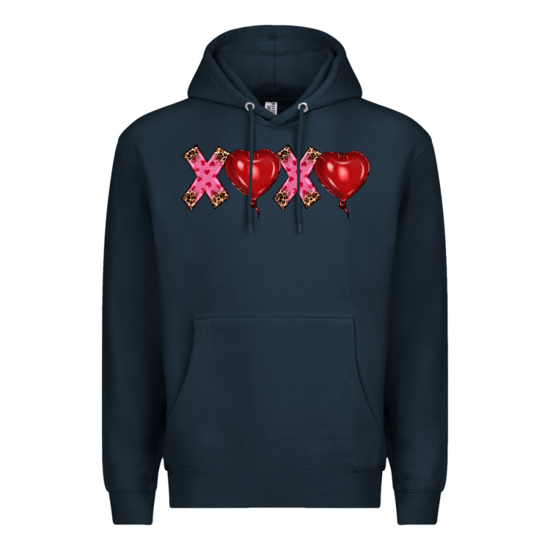 Valentine's Day Xoxo Heart Balloon Premium Hoodie by RanaPortraitStore | Teevron