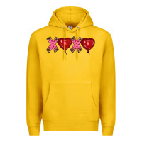 Lemon valentine's day xoxo heart balloon Premium Hoodie - RanaPortraitStore