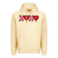 Pina Colada valentine's day xoxo heart balloon Premium Hoodie - RanaPortraitStore