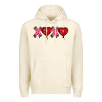 Sandshell valentine's day xoxo heart balloon Premium Hoodie - RanaPortraitStore