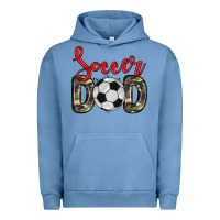 Pigment Pebble Blue soccer dad Urban Hoodie - Zillion Design Studio