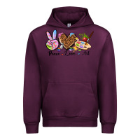 Mauve Wine peace love art Urban Hoodie - texasbilliewilder