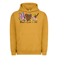 Pigment Peanut Butter peace love art Urban Hoodie - texasbilliewilder