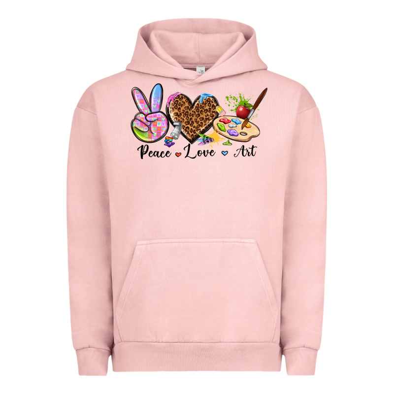 Peace Love Art Urban Hoodie by texasbilliewilder | Teevron