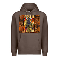 Coffee first in last out firefighter Premium Hoodie - AdoDesignShop